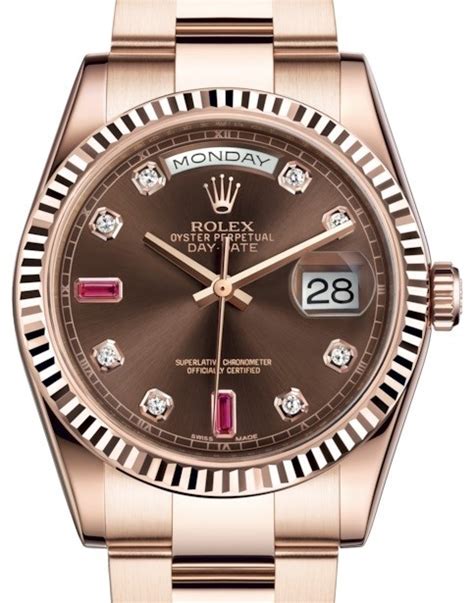 rolex 36mm day date ruby rose gold|Rolex Day-Date 36 18 ct.